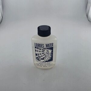 Vintage Lourdes Water Bottle Religious Souvenir Holy Water‎ Boston Mass